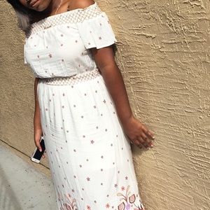 Off the shoulder dress